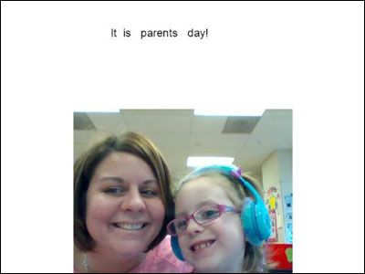 从父母一天项目的Wixie页面的图象