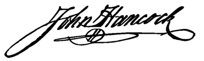 约翰·汉考克签名的图像
